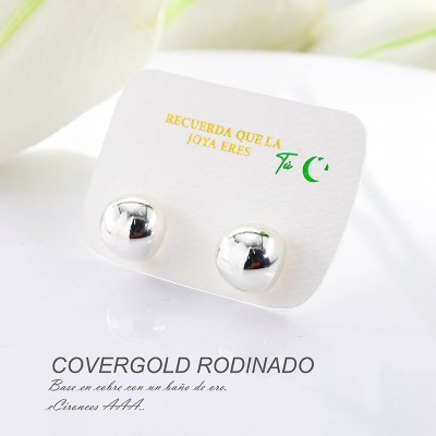 Aretes en Rodio