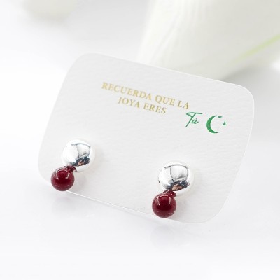 Aretes Ancora en covergold Rodinado