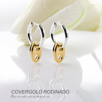 Aretes en covergold rodinado