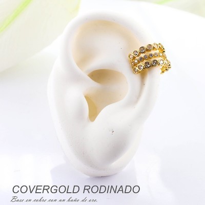 Earcuff en covergold rodinado