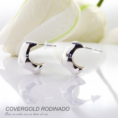 Aretes en covergold rodinado