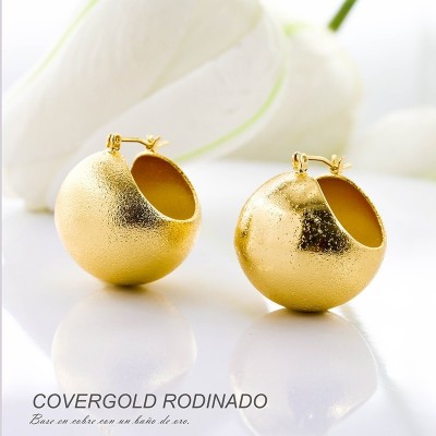 Aretes en covergold rodinado
