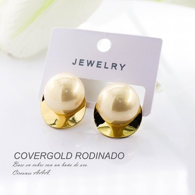 Aretes en covergold rodinado
