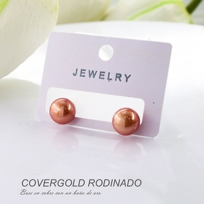 Aretes en covergold rodinado