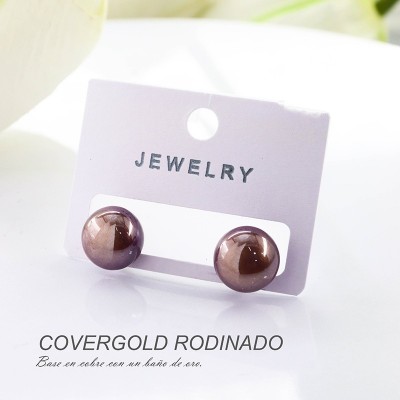 Aretes en covergold rodinado