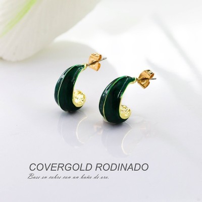 Aretes en covergold rodinado