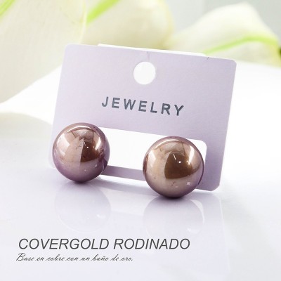 Aretes en covergold rodinado