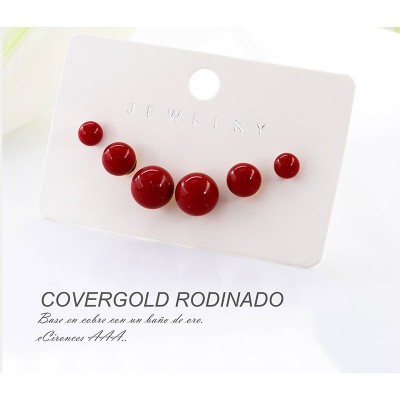 Aretes en covergold rodinado