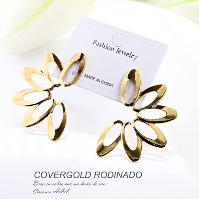 Aretes en covergold rodinado