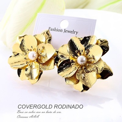 Aretes en covergold rodinado