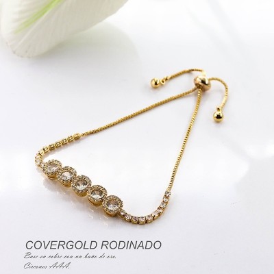 Pulsera en covergold rodinado