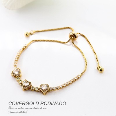 Pulsera en covergold rodinado