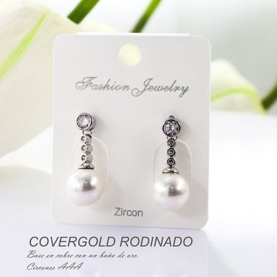 Aretes en covergold rodinado
