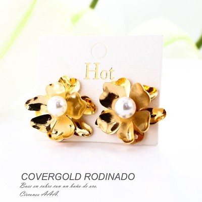Aretes en covergold rodinado
