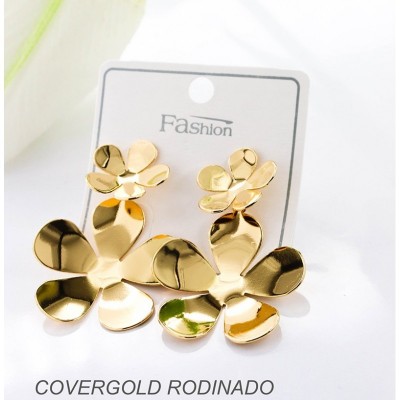 Aretes en covergold rodinado