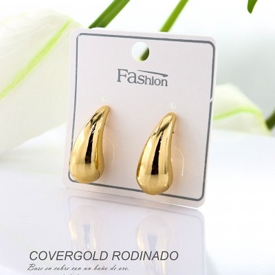 Aretes en covergold rodinado