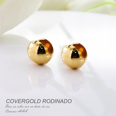 Aretes en covergold rodinado