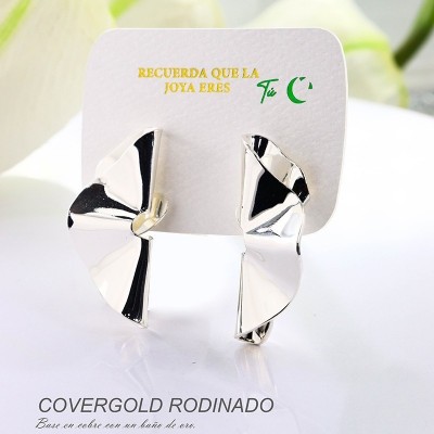 Aretes en covergold rodinado