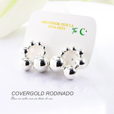 Aretes en covergold rodinado