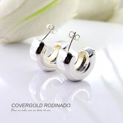 Aretes en covergold rodinado