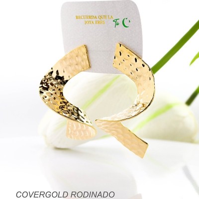 Aretes en covergold rodinado