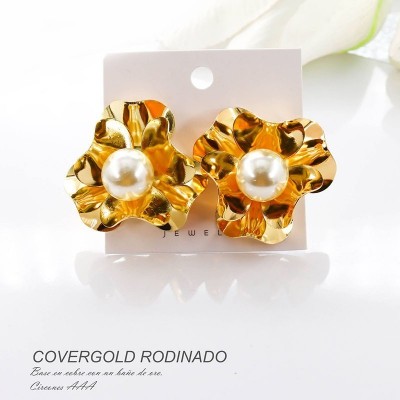 Aretes en covergold rodinado