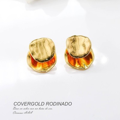 Aretes en covergold rodinado