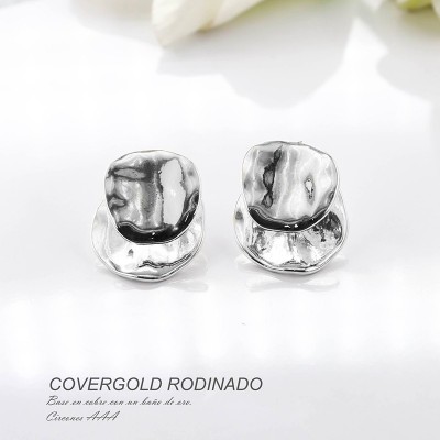 Aretes en covergold rodinado