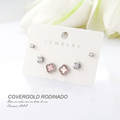 Aretes en covergold rodinado
