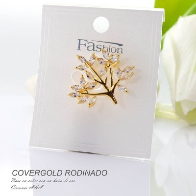 Broches en covergold rodinado