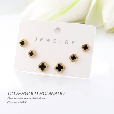 Aretes en covergold rodinado