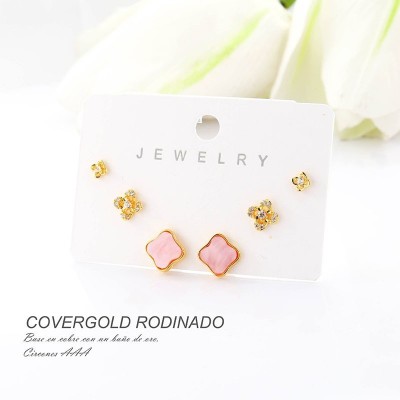Aretes en covergold rodinado