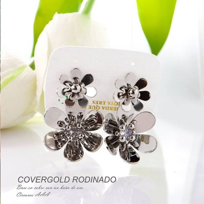 Aretes en covergold rodinado