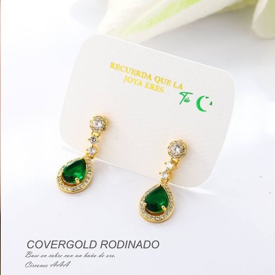 Aretes en covergold rodinado