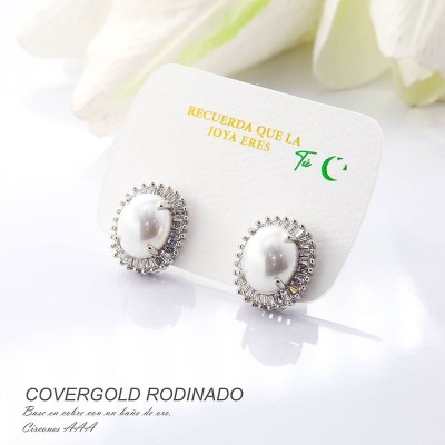 Aretes en covergold rodinado