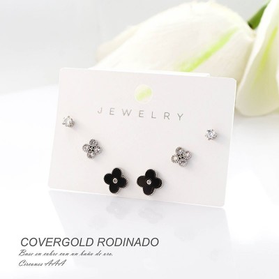 Aretes en covergold rodinado