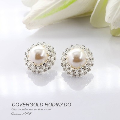 Aretes en covergold rodinado
