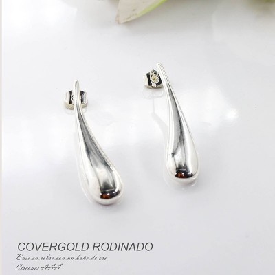 Aretes en covergold rodinado