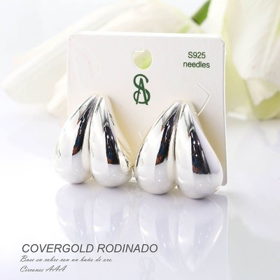 Aretes en covergold rodinado