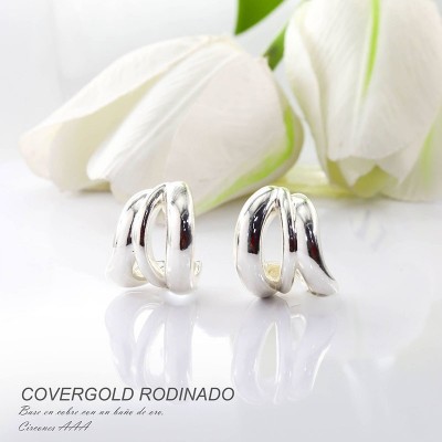 Aretes en covergold rodinado