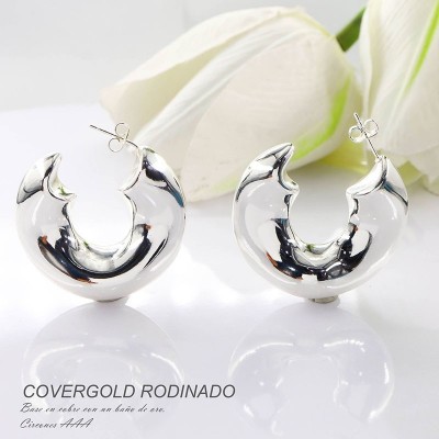Aretes en covergold rodinado