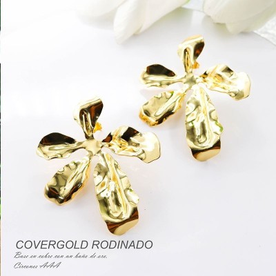 Aretes en covergold rodinado