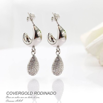 Aretes en covergold rodinado
