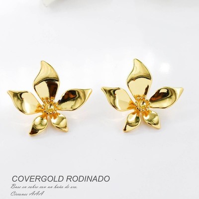 Aretes en covergold rodinado