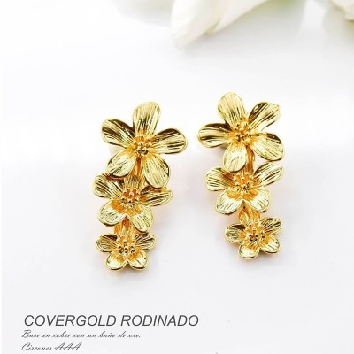Aretes en covergold rodinado