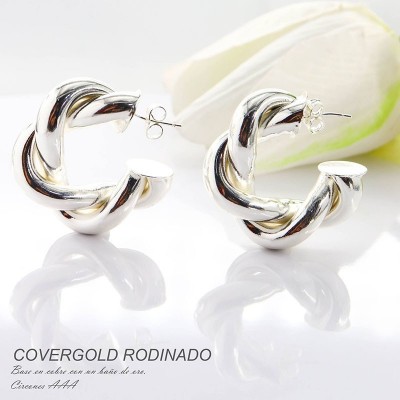 Aretes en covergold rodinado