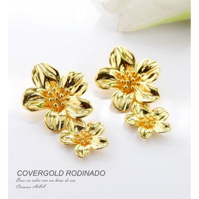 Aretes en covergold rodinado
