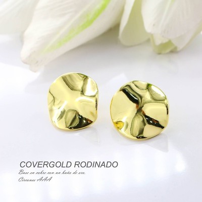 Aretes en covergold rodinado
