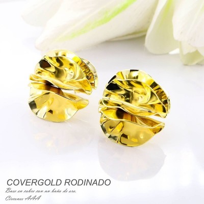 Aretes en covergold rodinado