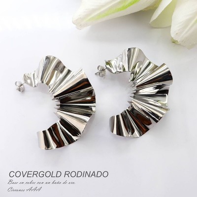 Aretes en covergold rodinado